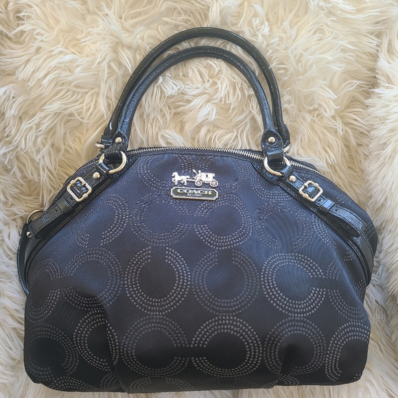 coach-bags-coach-black-op-art-satchel-or-shoulder-bag-good